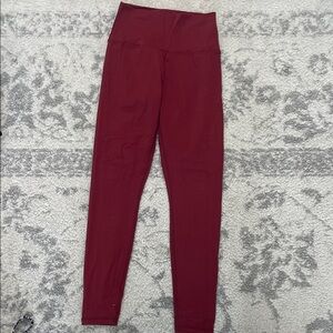 High-Waisted Born Primitive maroon Leggings